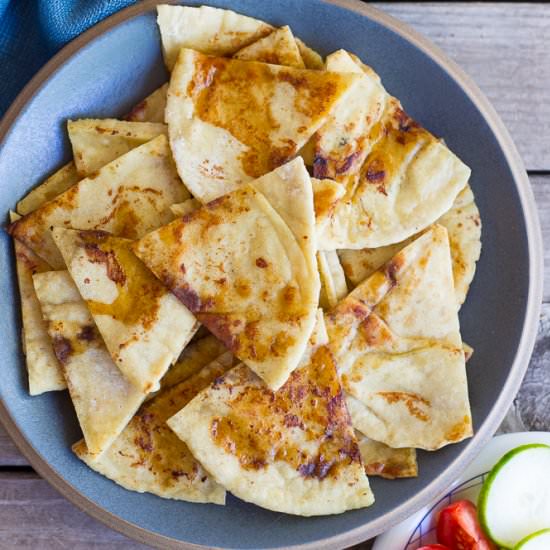 Pan Fried Pita Bread