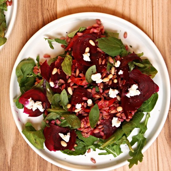 Raw Beet & Farro Salad