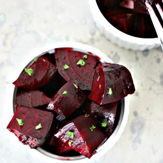 orange and thyme roasted beets