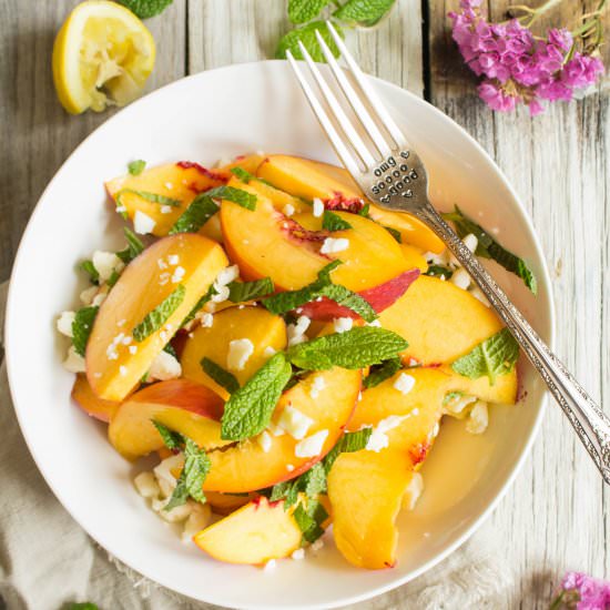 Peach Mint Salad