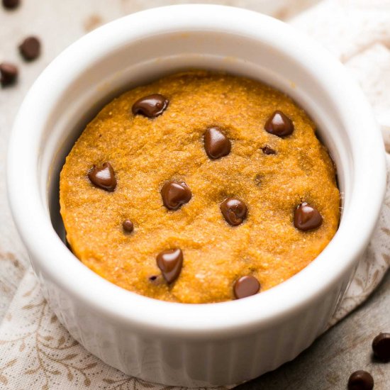 Pumpkin Chocolate Chip Mug Cake