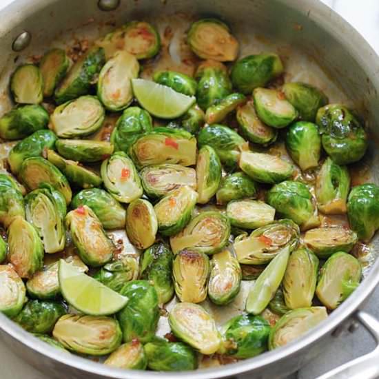 Sweet Chili Brussels Sprouts