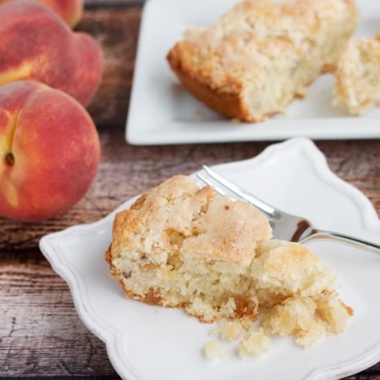 Candied Ginger and Peach Scones