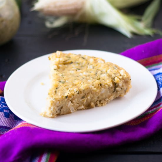 Zucchini Corn Tamal Casserole