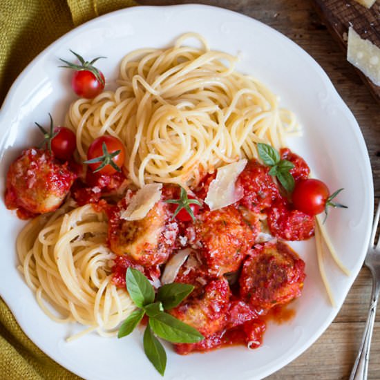 Courgette and Ricotta “Meatballs”