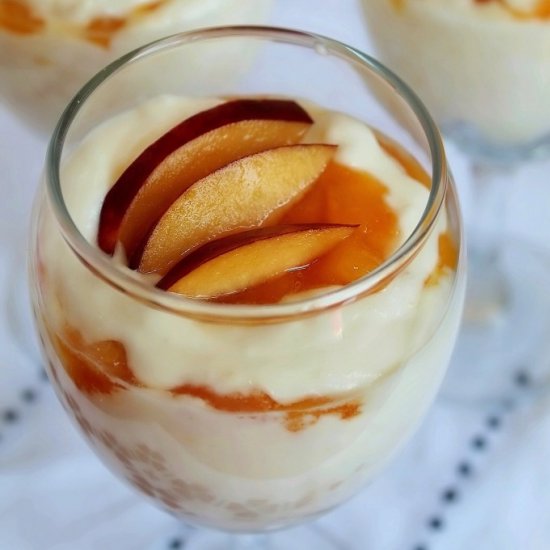 Peaches and Cream Dessert