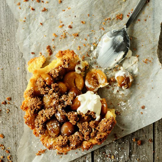 Mirabelle Tarts with Quinoa Crumble