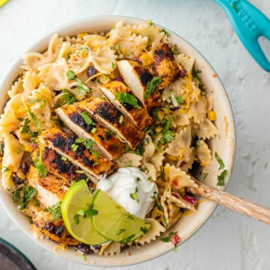 Chicken Enchilada Pasta Salad