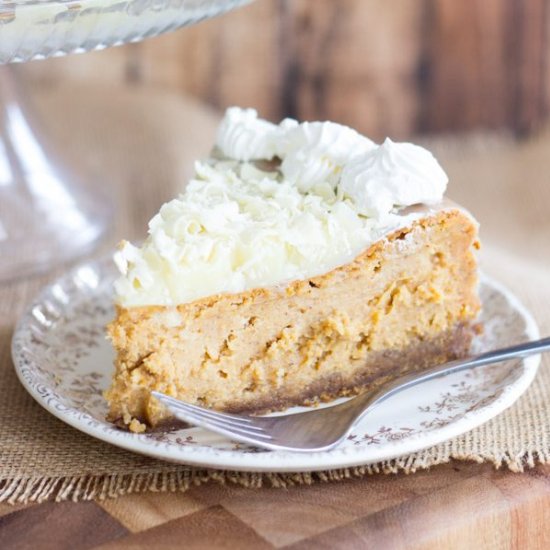 White Chocolate Pumpkin Cheesecake