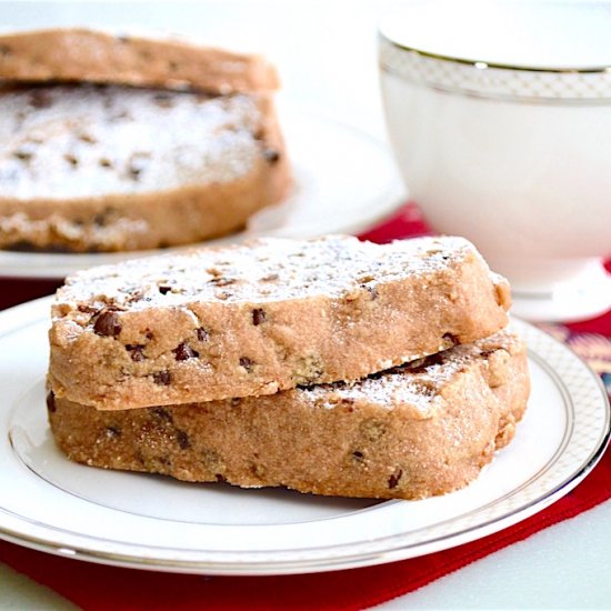 Chocolate Chambord Shortbread Bars