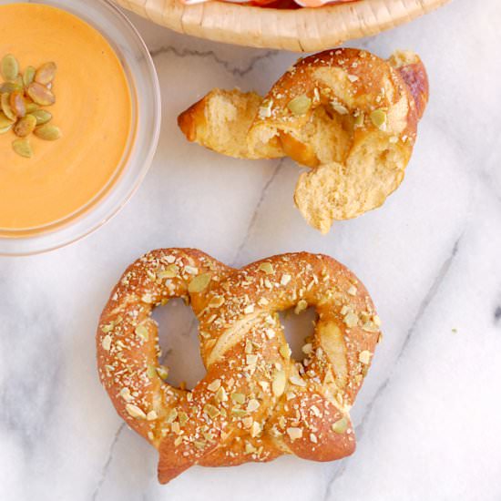 Pumpkin Spice Ale Soft Pretzels