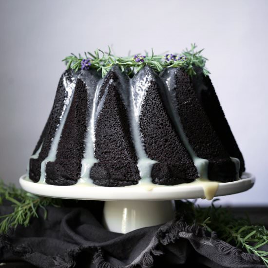 Chocolate Earl Grey Lavender Cake