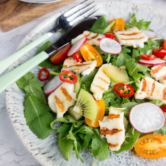 Halloumi & Kiwifruit Summer Salad