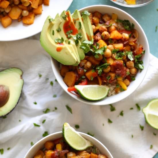 Butternut Squash Burrito Bowls