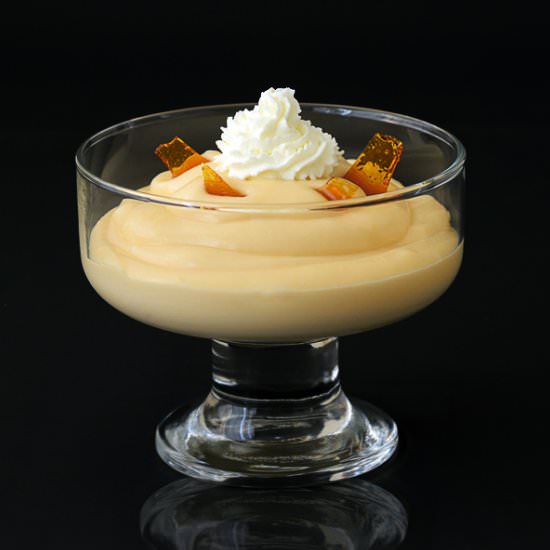 Caramel Pudding with Caramel Shards