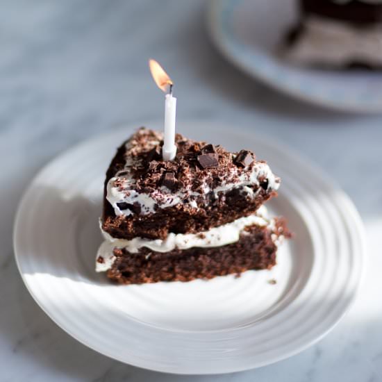 Chocolate Cake with Nougat Frosting