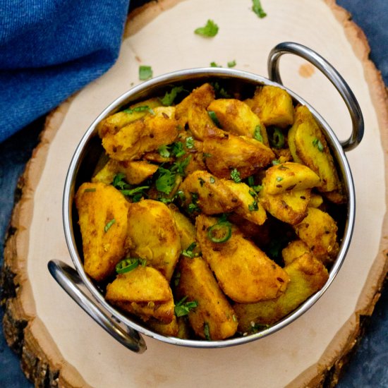 Sukhi Arbi/Stir Fried Taro