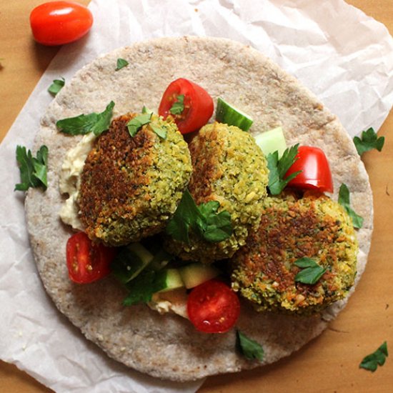 Crispy Baked Falafel