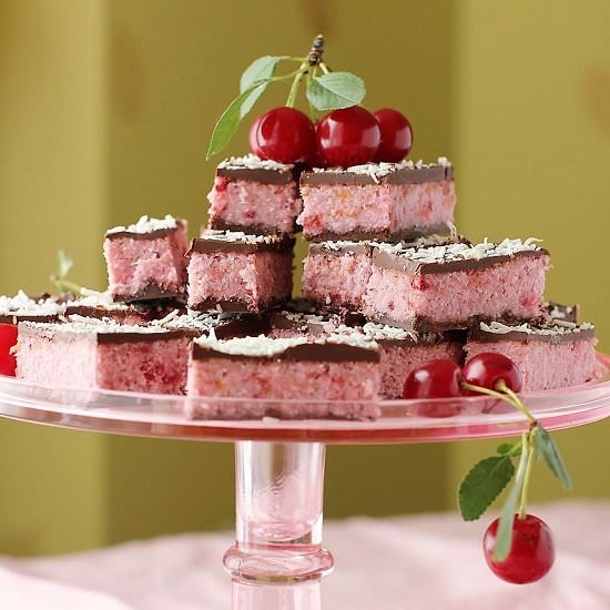 No-Bake Cherry Coconut Bars