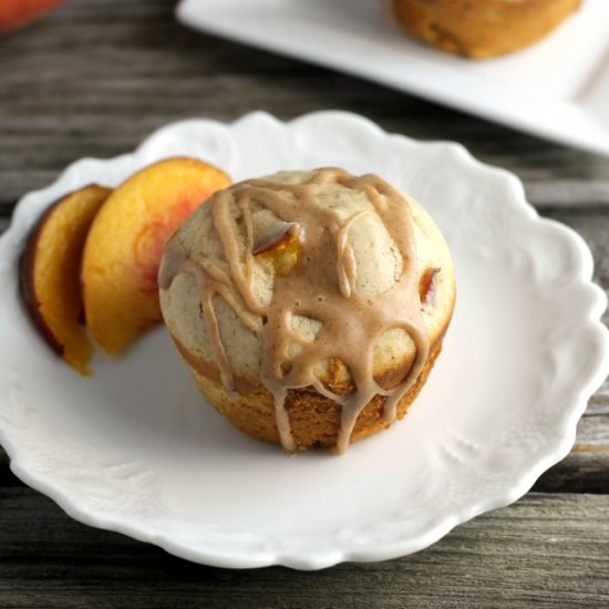 Cream Cheese Peach Muffins