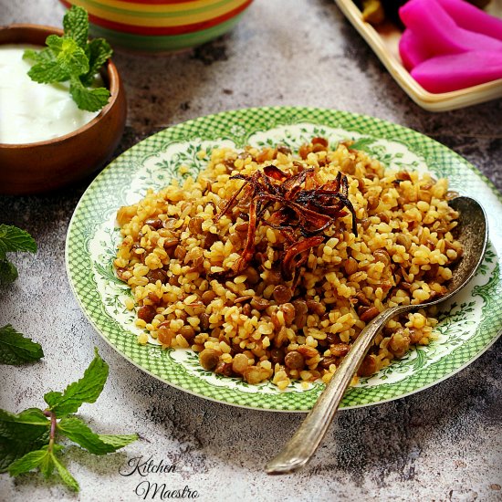 Mujaddara Bulgur