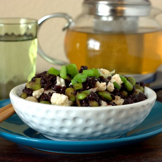 Black Rice & Edamame Salad