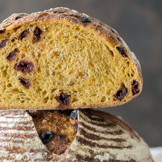 Pumpkin Sour Cherry Sourdough