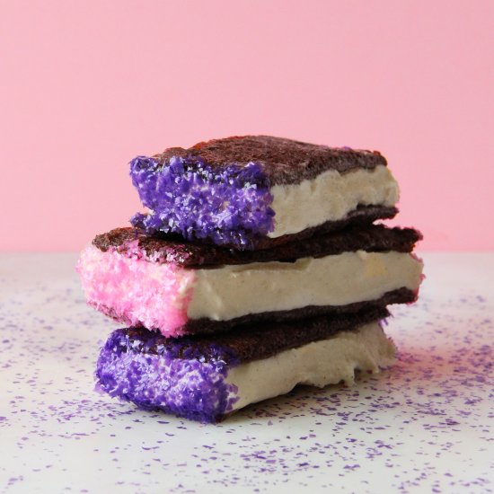 Brownie Batter Ice Cream Sandwiches