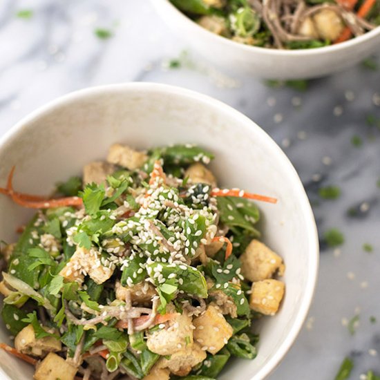 Vegan Sesame Noodle Bowls