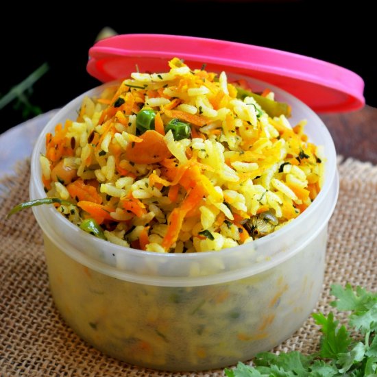 Carrot methi rice