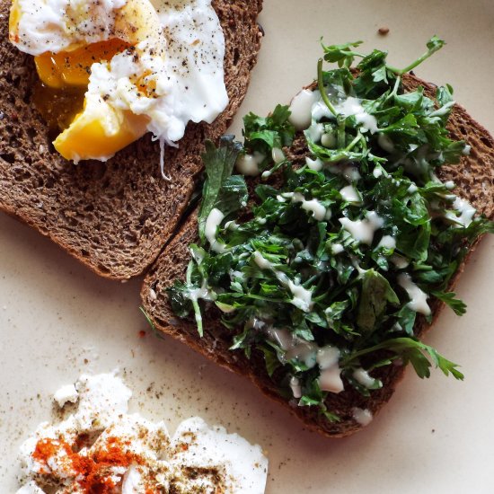 Parsley Tahini Toast