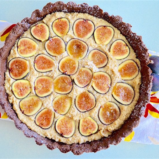 Mascarpone Fig Chocolate Tart