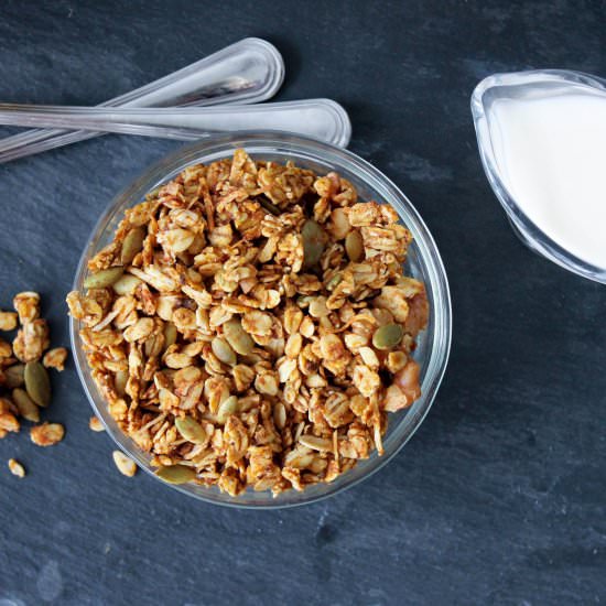 Pumpking & Maple-Spiced Granola