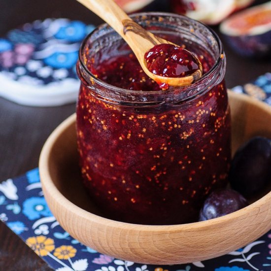 Fig, Plum & Pomegranate Jam