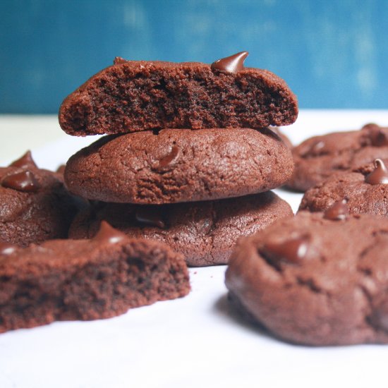 Triple Chocolate Brownie Cookies