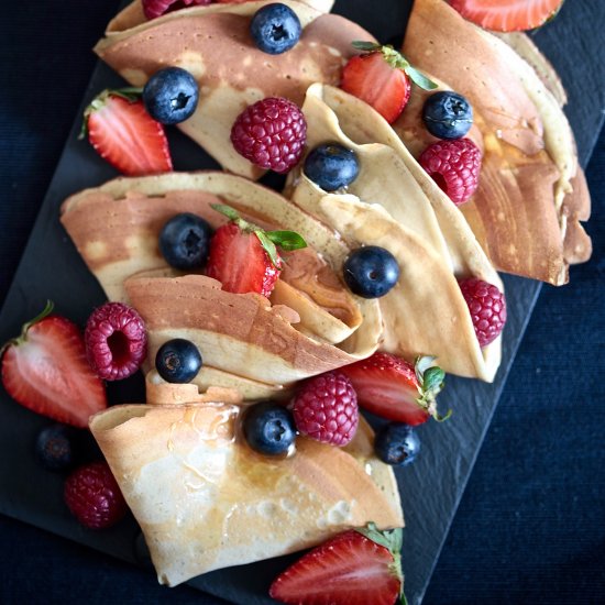 Easy Quinoa Crepes with Berries