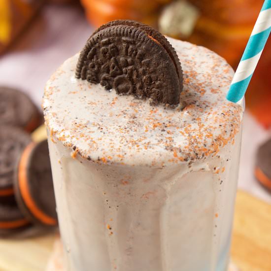 Spooky Godiva Cookies & Cream Shake