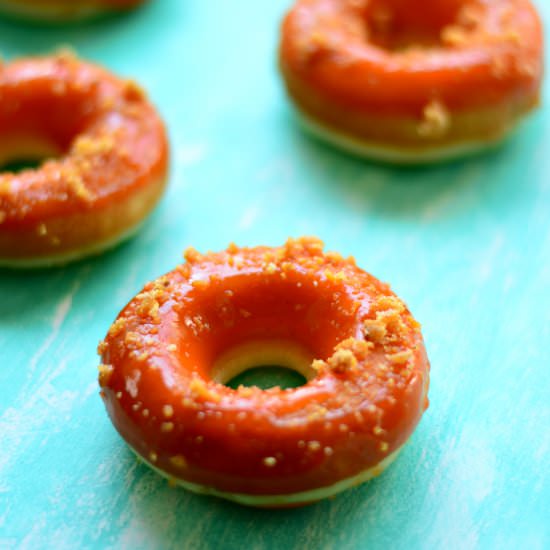 Baked Peach Jelly Donuts