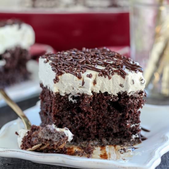 Mocha Poke Cake