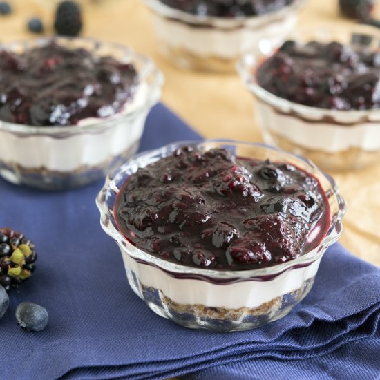 No-Bake Berry Cheesecake Bowls