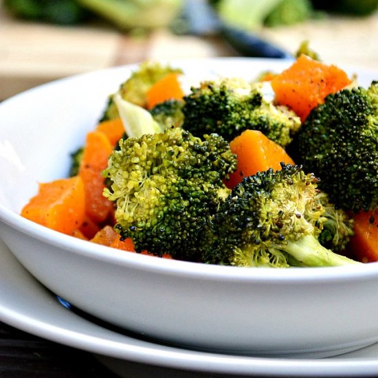 Roasted Broccoli and Squash