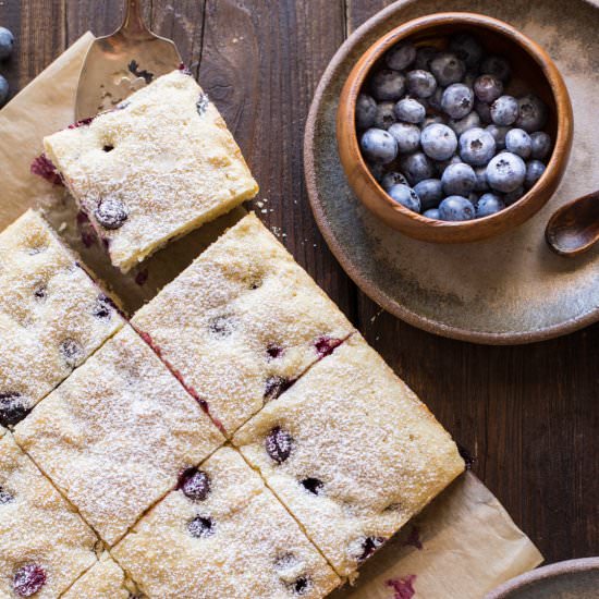 Blueberry Buttermilk Snack Cake