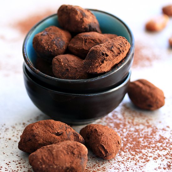 Toffee Pecan Chocolate Truffles