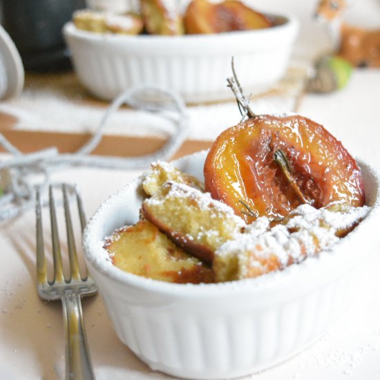 Kaiserschmarrn with Grilled Peaches