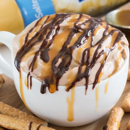 Salted Caramel Mocha Cheesecake Dip