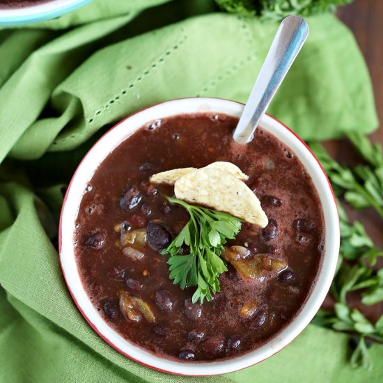 Simple Black Bean Chili