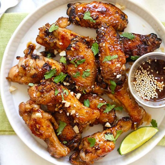 Sticky Asian Chicken Wings