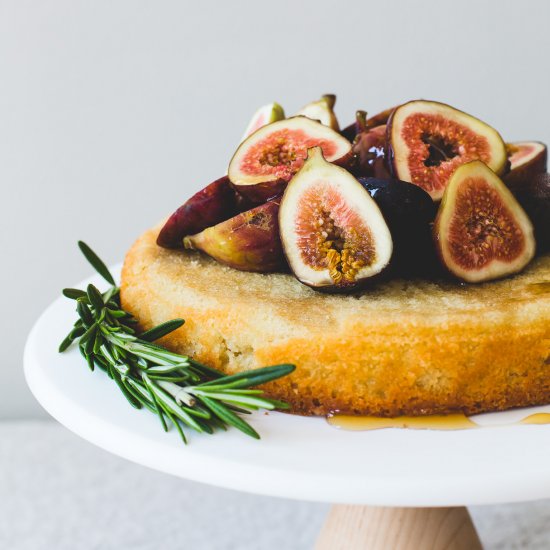 Honey Fig Almond Cake