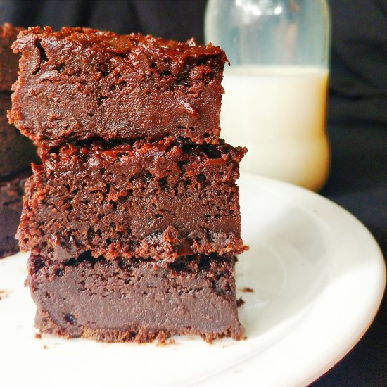 Eggless Truffle Brownies