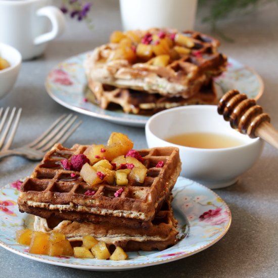 Easy Apple Waffles